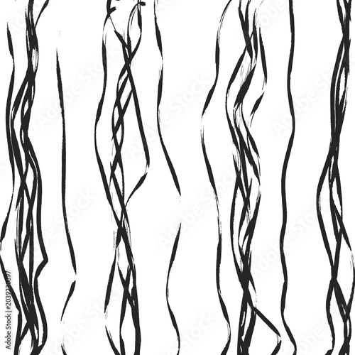 Monochrome Hand Drawn Line Texture