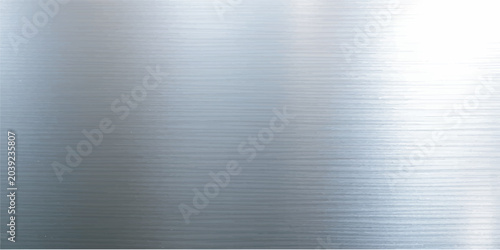 Foto Brushed metal plate texture background with silver steel industrial surface and