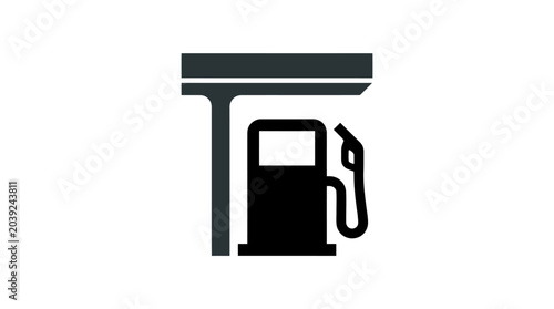 Bild auf Leinwand Gas Station Pump Icon Vector