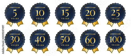 Canvastavla 周年記念バッジセット（5周年・10周年・15周年・20周年・25周年・30周年・40周年・50周年・60周年・100周年）