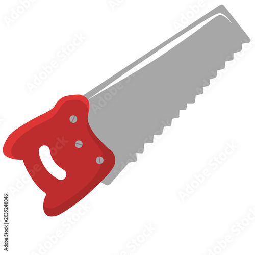 Hand saw tool illustration
