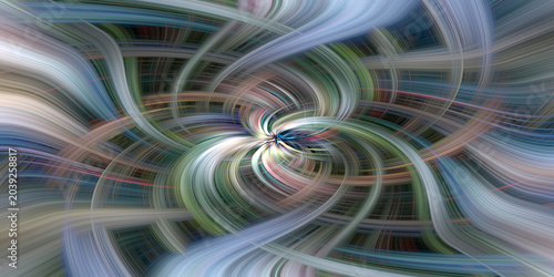 Εκτύπωση καμβά overlapping, interwoven, curving lines emanate from a center point