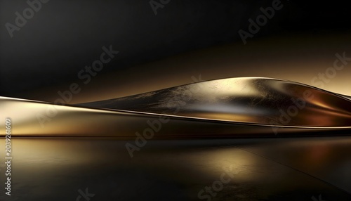 Luxury Dark Gradient Background with Black Gold and Bronze Metallic Glow