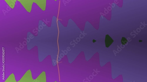 Vibrant purple abstract background with green and blue shapes
