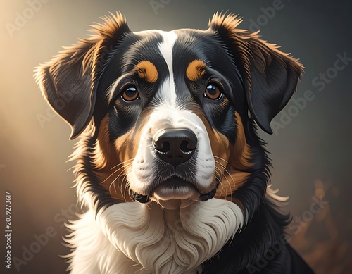 Dog portrait, calm