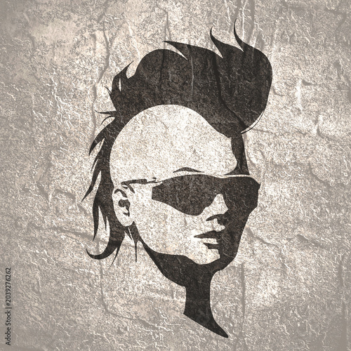 Tableau sur toile Portrait of beautiful woman in black sunglasses