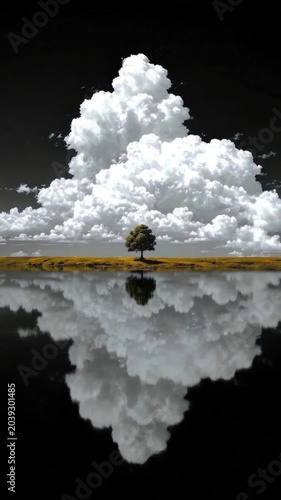 clouds over the sea