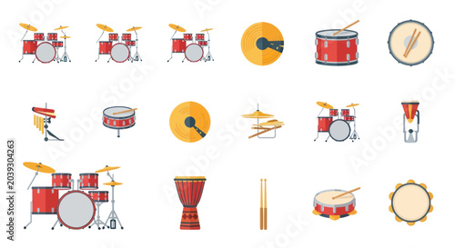 Photos Drums and percussion musical instruments 1.