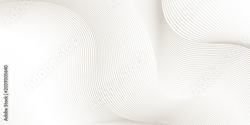 Abstract Golden Wave Pattern of Thin Curved Lines, vector