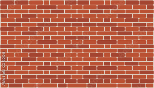 Canvastavla Rectangular brick wall section with reddish‑brown bricks and light mortar lines