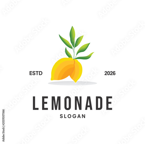 Photos Lemonade Logo Design template Illustration Vector