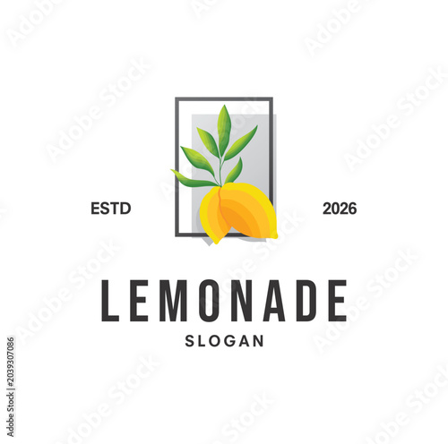 Принти на полотні Lemonade Logo Design template Illustration Vector