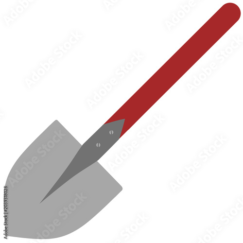 Shovel icon for gardening and construction work