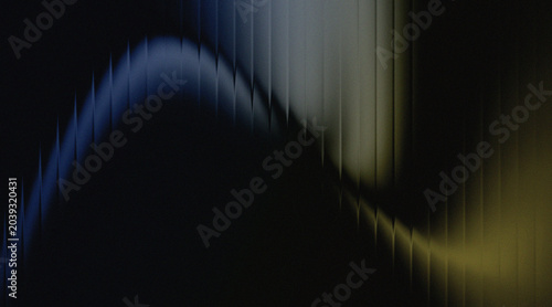 Abstract Grainy Wave Gradient Vertical Blinds in the Twilight with Noisy Neon Melancholy