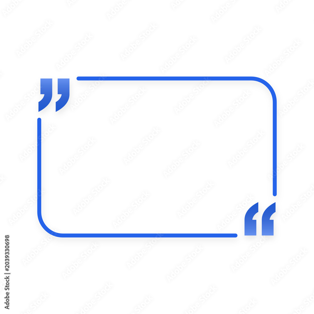 Fototapeta premium Blank Quote Box: Speech Bubble for Text or Message