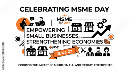 Quadro su tela MSME Day Celebration: Empowering Small Businesses, Strengthening Economies