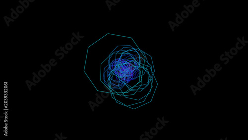 infinite polygon hyperspace tunnel