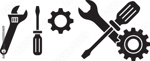 Valokuva Tools and Service icons set