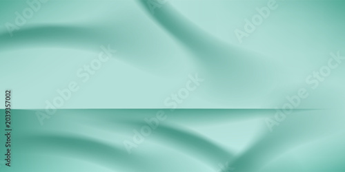 Canvastavla Minimal turquoise gradient room with empty display platform