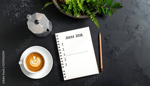 New Year plans coffee