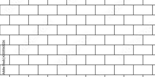 Tableau sur toile Urban abstract pavement floor and wall white structure structure brick wall row wallpaper texture design