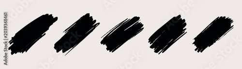 Photos Brush lines set