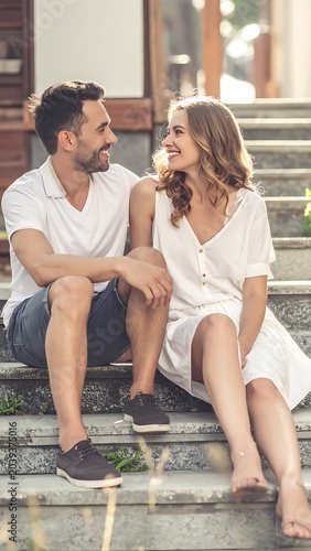 Couple on stairs (1)