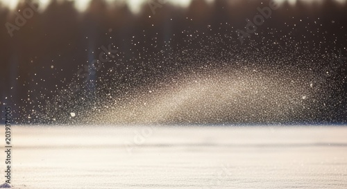 Sparkling Glitter Particles Swirling in Light