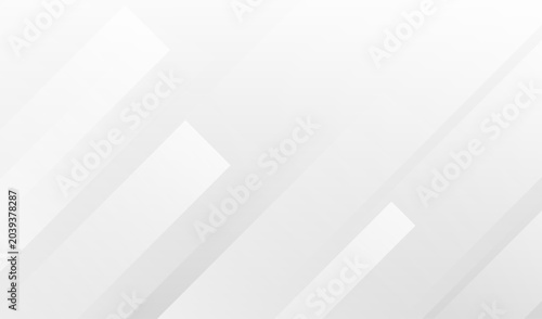 Fotografie Abstract geometric background with diagonal white stripes on a light gray backdr