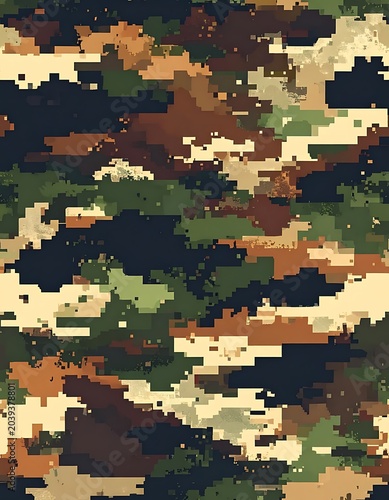 Digital camo pattern