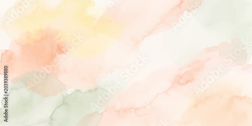 Foto Abstract watercolor floral background with colorful sky clouds, soft texture, sm