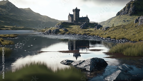 Ireland Landscape, Mountains, River