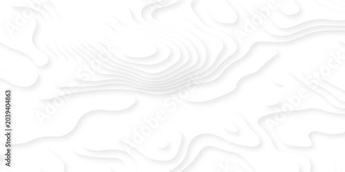 Canvastavla Abstract white paper cut background with lines