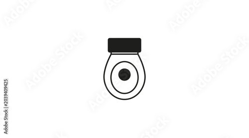 Tableau sur toile Simple Toilet Icon