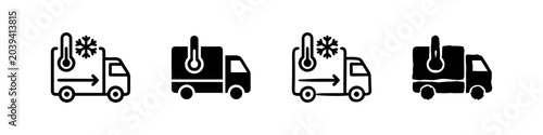 Canvastavla Cold Chain Logistics and Refrigerated Truck Icons