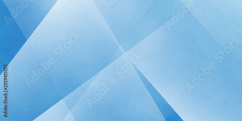 Tableau sur toile Abstract blue background design with layers of textured white transparent materi