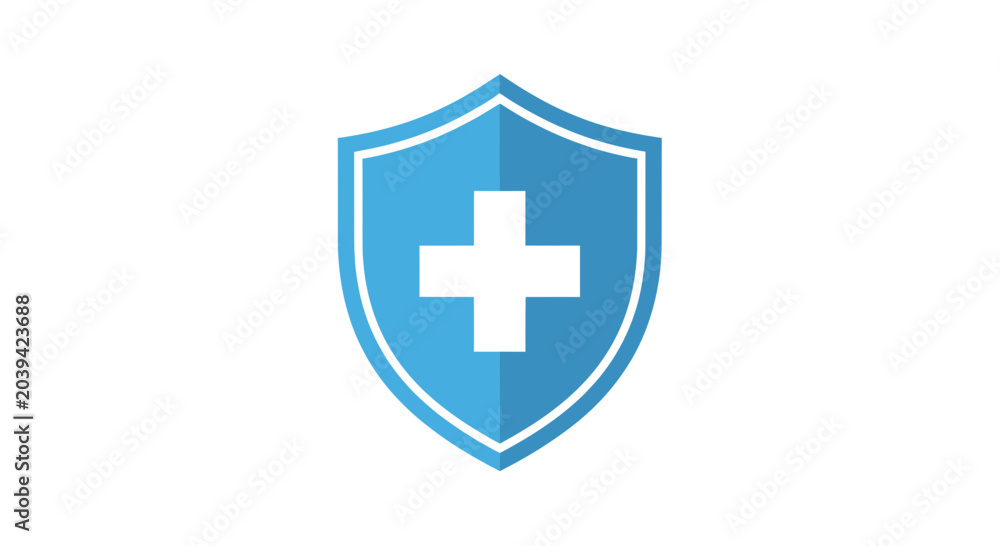 Fototapeta premium Medical Health Shield Icon