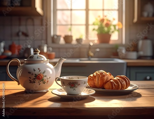 Morning tea and pastries