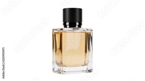 Tableau sur toile perfume bottle isolated on white