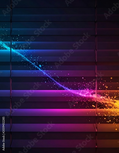 Neon streak on blinds