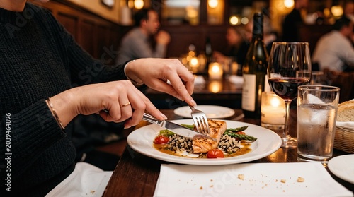 waiter serving wine