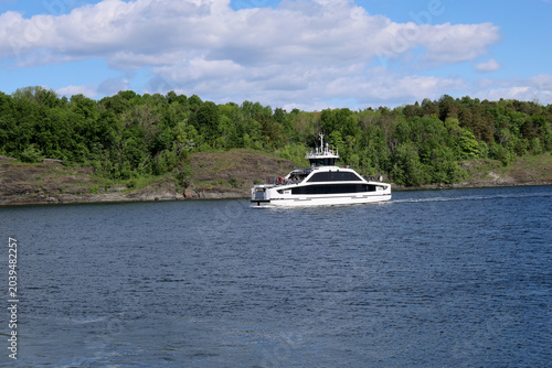 Photography Ferry on the fjord