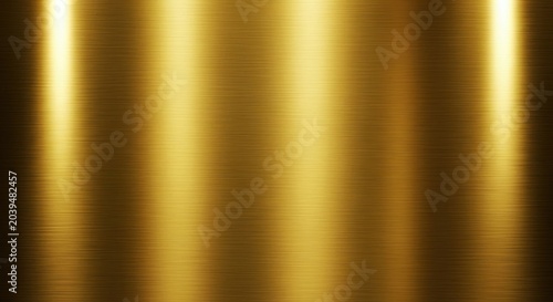 Brushed gold metal texture with vertical streaks and bright highlights