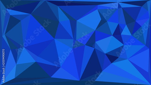 Modern blue polygonal background featuring abstract geometric triangles for creative digital projects.