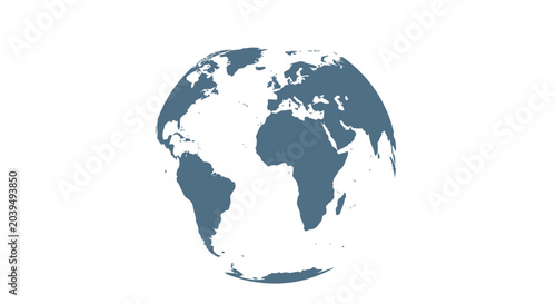 Obraz na plátne Globe Earth Planet World Map.