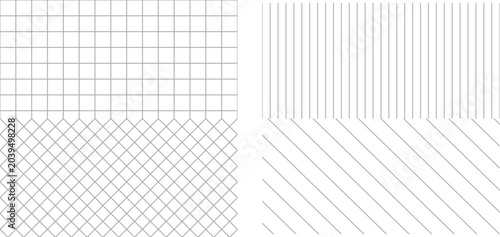 Photos Geometric pattern grid with diagonal lines, black and white