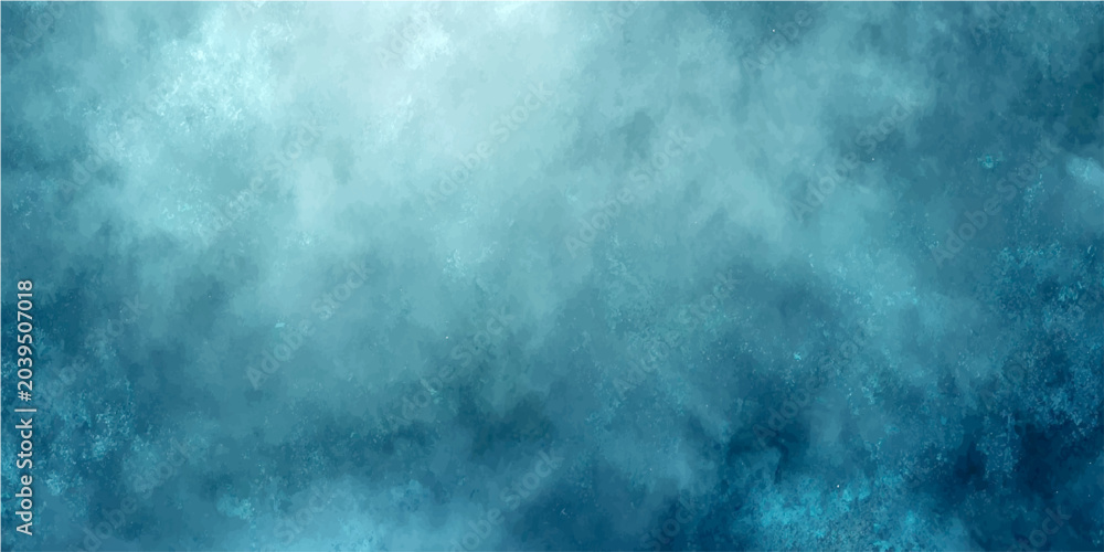 Obraz premium Frozen abstract background with cool blue and white tones, resembling ice or mist, creating a tranquil and cold atmosphere.