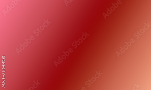 Abstract smooth diagonal gradient background with red, pink, and peach tones
