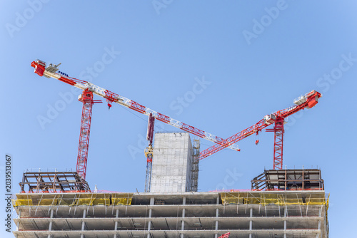 Canvas Print Hard Rock Las Vegas is a casino hotel resort under construction at the center of the Las Vegas Strip in Paradise, Clark County, Nevada
