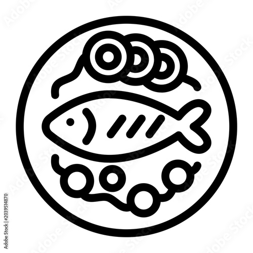 This Branzino icon is suitable for Croatian culture.